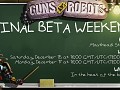 FINAL BETA WEEKEND Starts