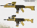 The ABEL assault rifle, Genesis FPS environment