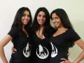 Girls wearing Wolfire Games t-shirts