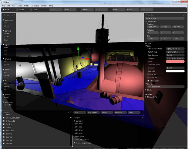Navigation meshes in Glow engine