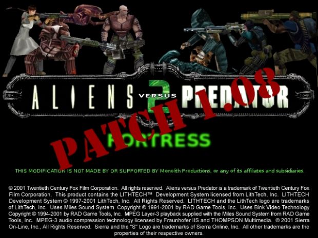 AvP2 Team Fortress patch 1.x to 1.08