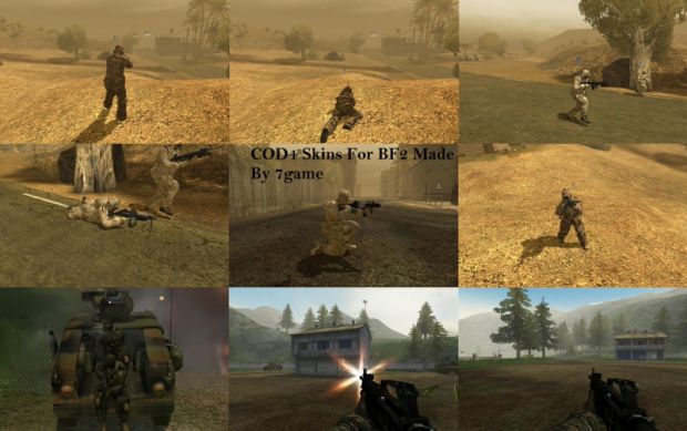 COD4 Players Skin Pack For BF2