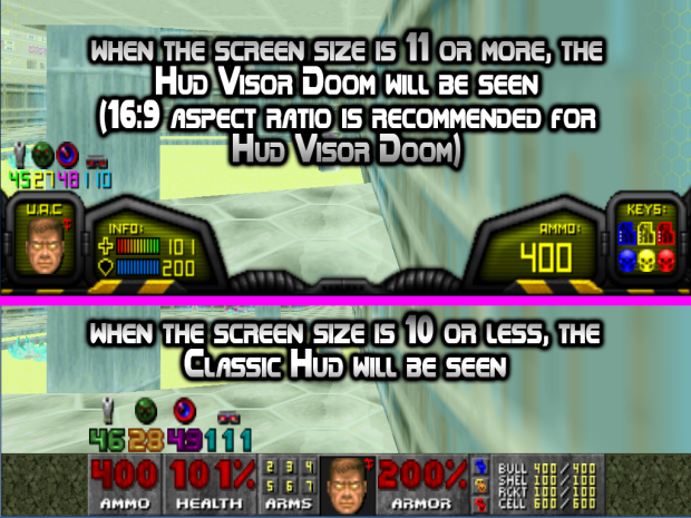 Classic Hud + Hud Visor Doom REMIX V3