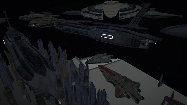 Battle Over Coruscant (Space to Ground)
