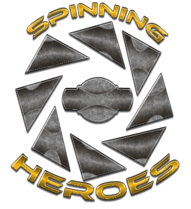 Spinning heroes new logo