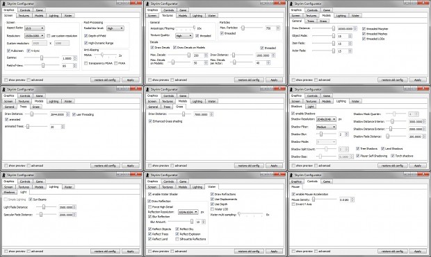 Skyrim configurator