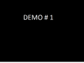 Demo #1 - Desktop