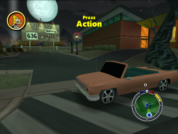 Simpsons Hit and Run tuned family sedan