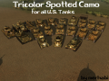 Tricolor Spotted Camo Skins for all U.S. Tanks