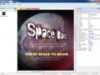 Space Blaster - editing the title screen