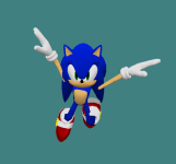 BlackSonic and barneyinblue's Sonic Model (Player)
