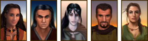 Character portraits