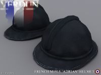 French M1915 Adrian Helmet 