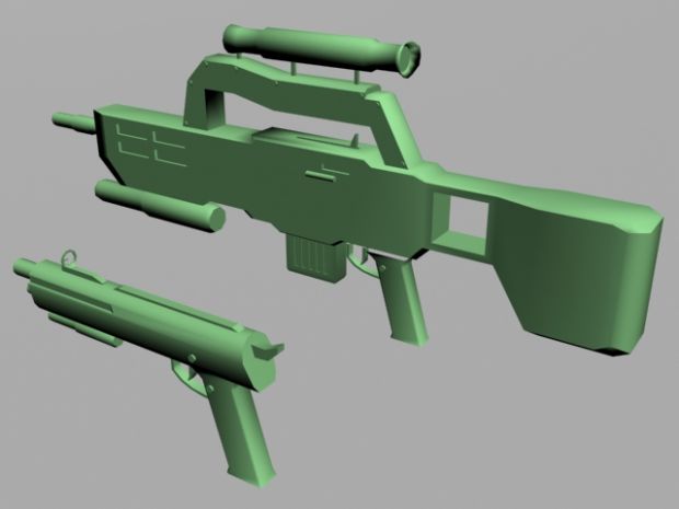 Pistol and Atreides Rifle