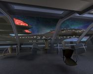 Enterprise E closing in on the USS Dallas