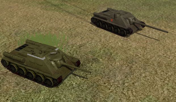SU-85 and SU-100