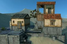 House with shadows
