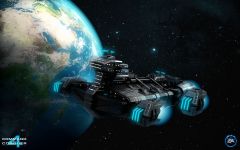 Global Stratospheric Transport Ship - a wallpaper