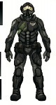 Colored soldier concept