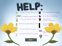 Help Menu Page