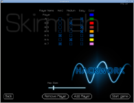 Skirmish setup screen
