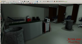 Demo 2, in UDK.The hospital. Progress in the scene