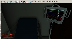 Demo 2, in UDK.The hospital. Progress in the scene