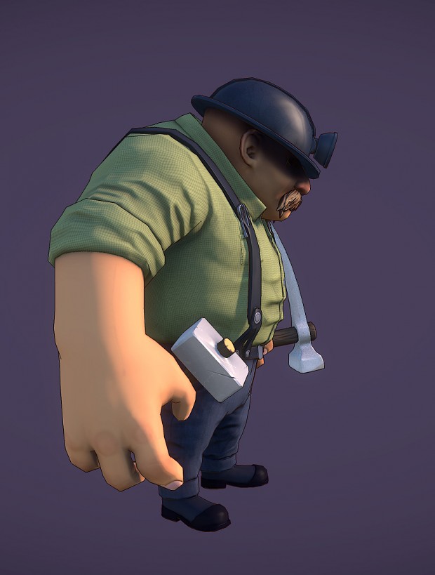 Miner Posed