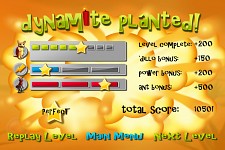 Results screen