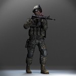 Solider In Action