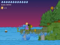 That pipe is sucking up all the water!