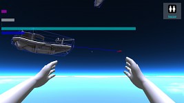 Debug shot of the trade ship movement