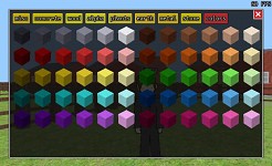 Block selection menu