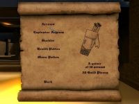 mouse over menu of arrows