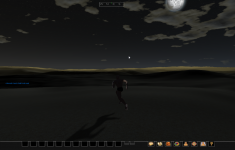 Night in the desert