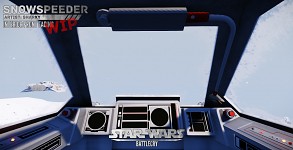 Snowspeeder interior - front