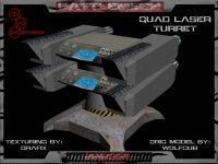 Fully Textured Low Poly Laser Turret
