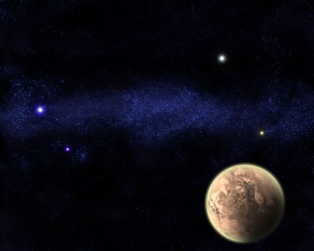 Planet-Starfield