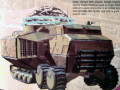 Render of the red alert Tesla Tank