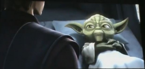 Yoda in bed