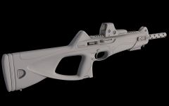 CX4 Storm - Pictinny rails, EoTech, barrel shroud.