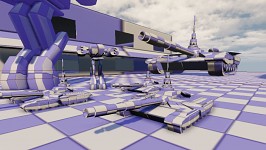 Showcase of Tank with Robot