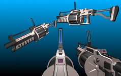 Futuristic Grenade launcher