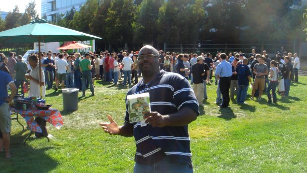 Me at the launch of NCAA 08 footbal at EA