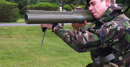 LAW 66 with tactical knife
