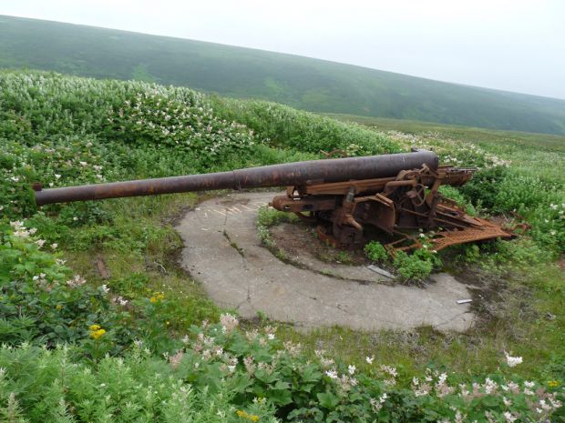 150 mm Type 96 fortress gun, Shumshu island