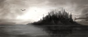 A concept for a city haunted by Banshees.