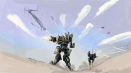 hound wallpaper coloured