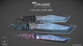 Tomahawk Brand Fixed Tanto Combat Knife