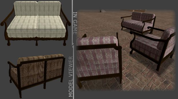 Jugendstil Couch set